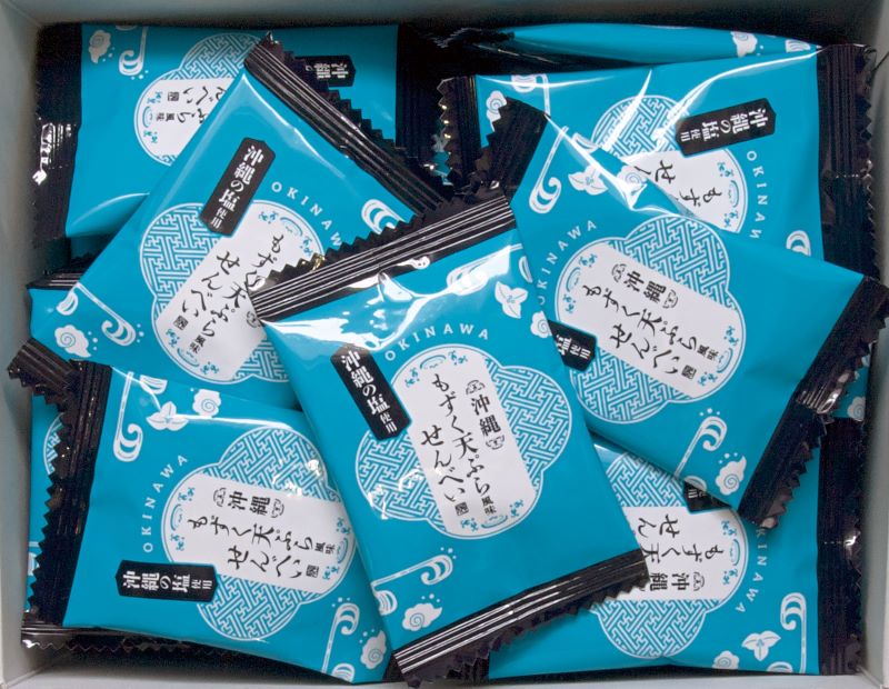 もずく天ぷら風味せんべい